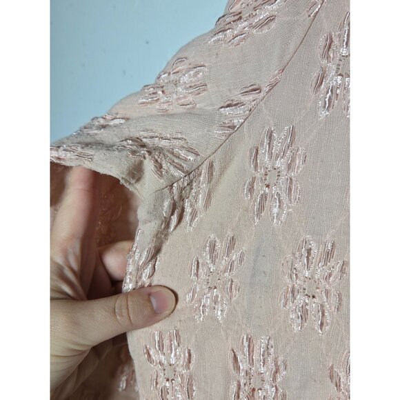 INC International Concepts Womens Pink Lace Button-Up Blouse XL Dainty Feminine - Picture 4 of 10